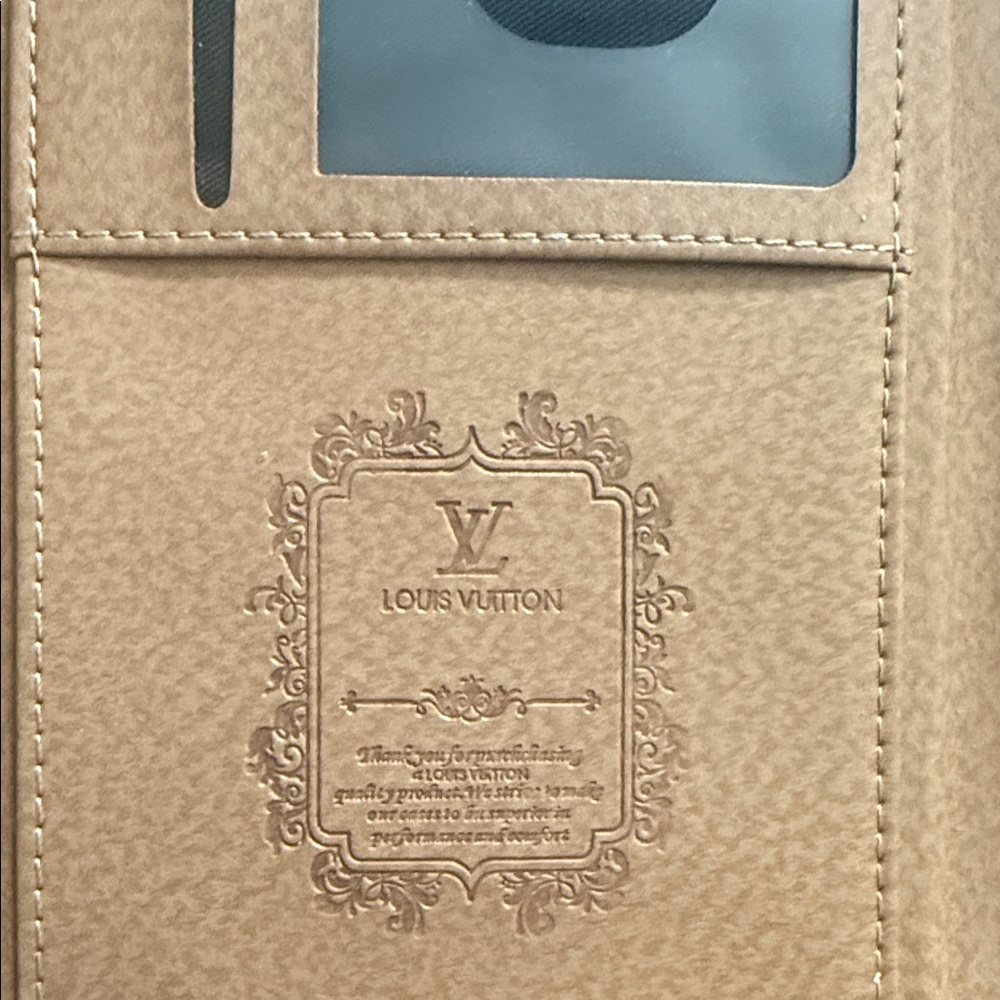 Blue Monogram Tablet or computer Cover. Used - Picture 5 of 8